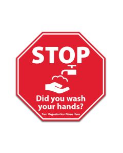 STOP Custom Octagon Roll Sticker 4x4