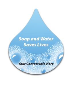 SAVE LIVES Custom Shape Roll Sticker 2.5x3.25