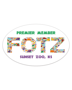 Oval 2.5x4 - Static Cling