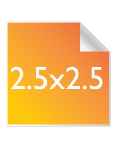 Individual Custom Square Stickers 2.5x2.5