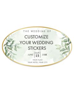 Oval Roll Sticker 2x3.5 