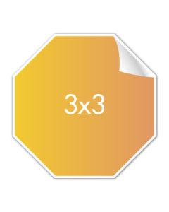 Custom Stickers 3x3 Octagon on Rolls
