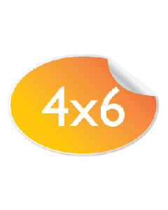 Individual 4x6 Custom Oval Sticker