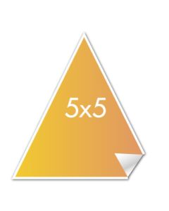 Custom Triangle Stickers 5x5