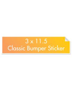 Individual Bumper Stickers 3x11.5
