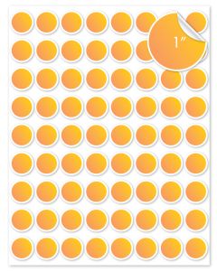 Custom 1 Inch Round Labels 