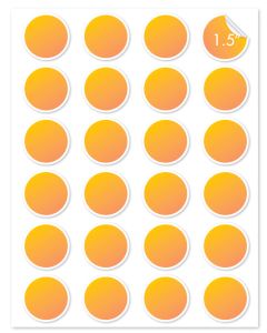 1 x 1.5 Inch Custom Labels