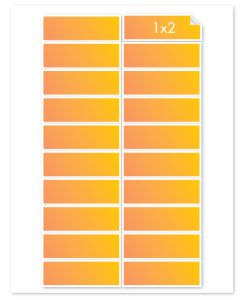 Rectangle Labels 1x2