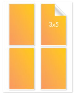 3x5 Labels on a Sheet
